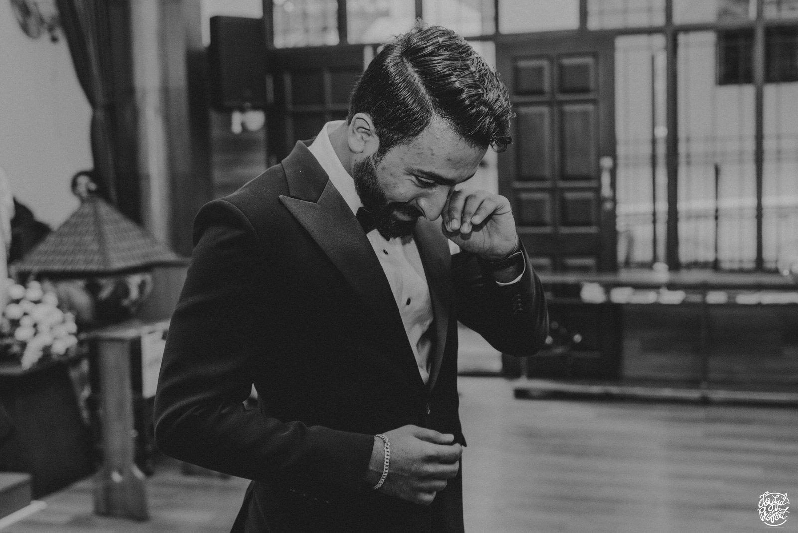 Emotional bride entry moment